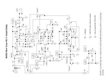 Boss SG 1 ;Slowgear Attack schematic circuit diagram
